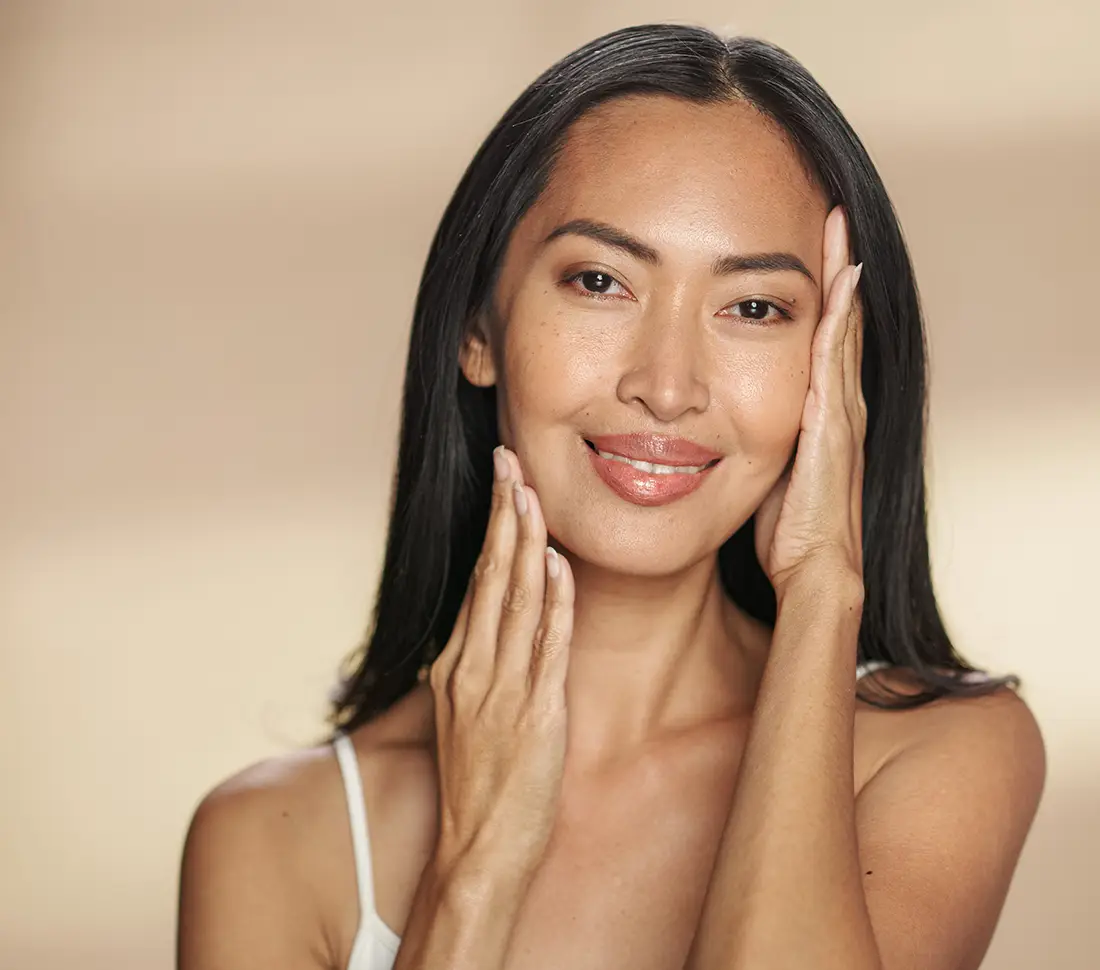 Asian woman smiling | Aesthetica Med Spa In Austin, TX