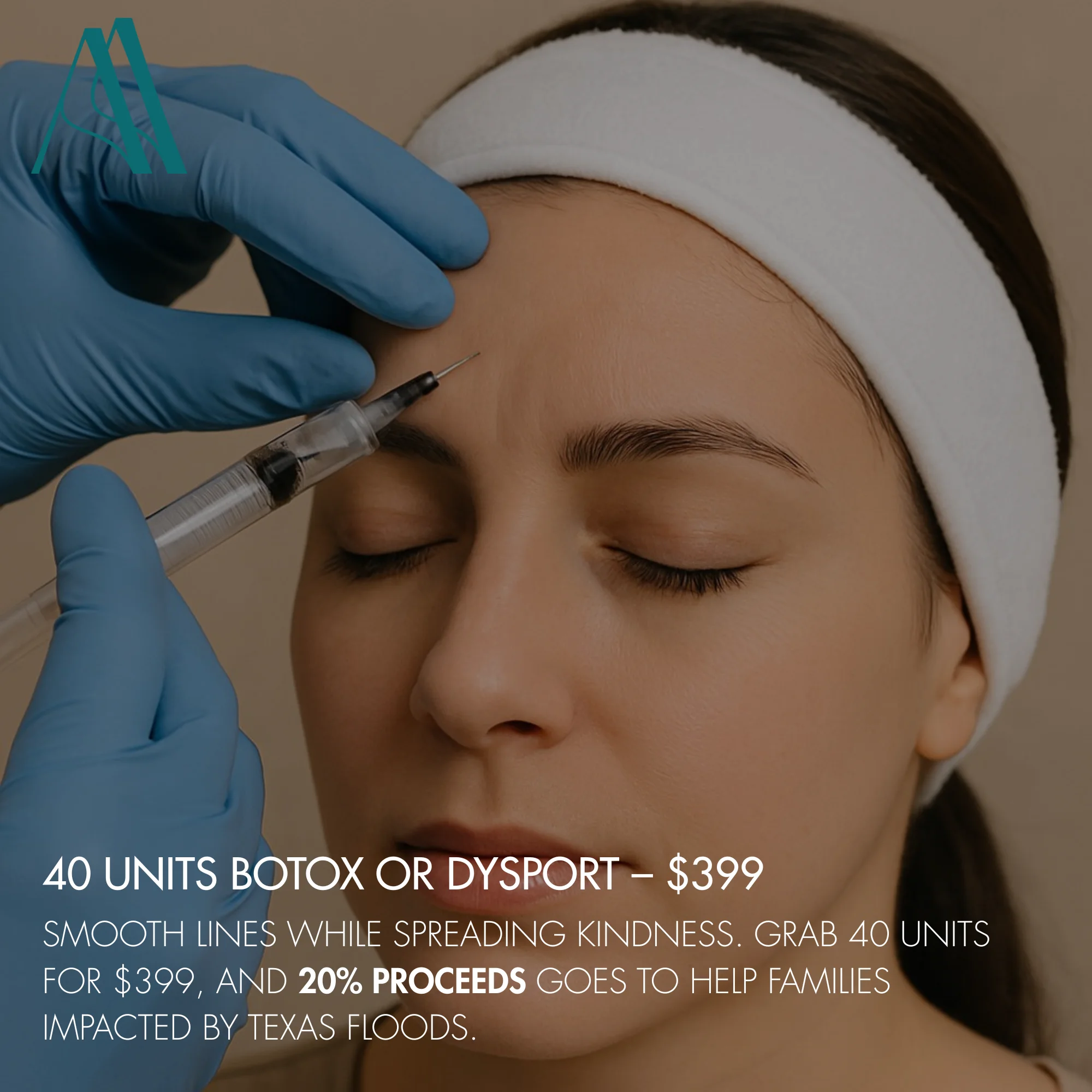 Book Now: 40 UNITS BOTOX OR DYSPORT $399